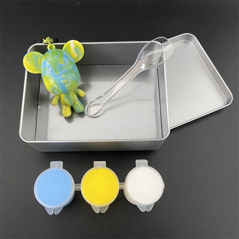 Porte - clés Moshibear Bleu/Jaune/Blanc - Moshibear