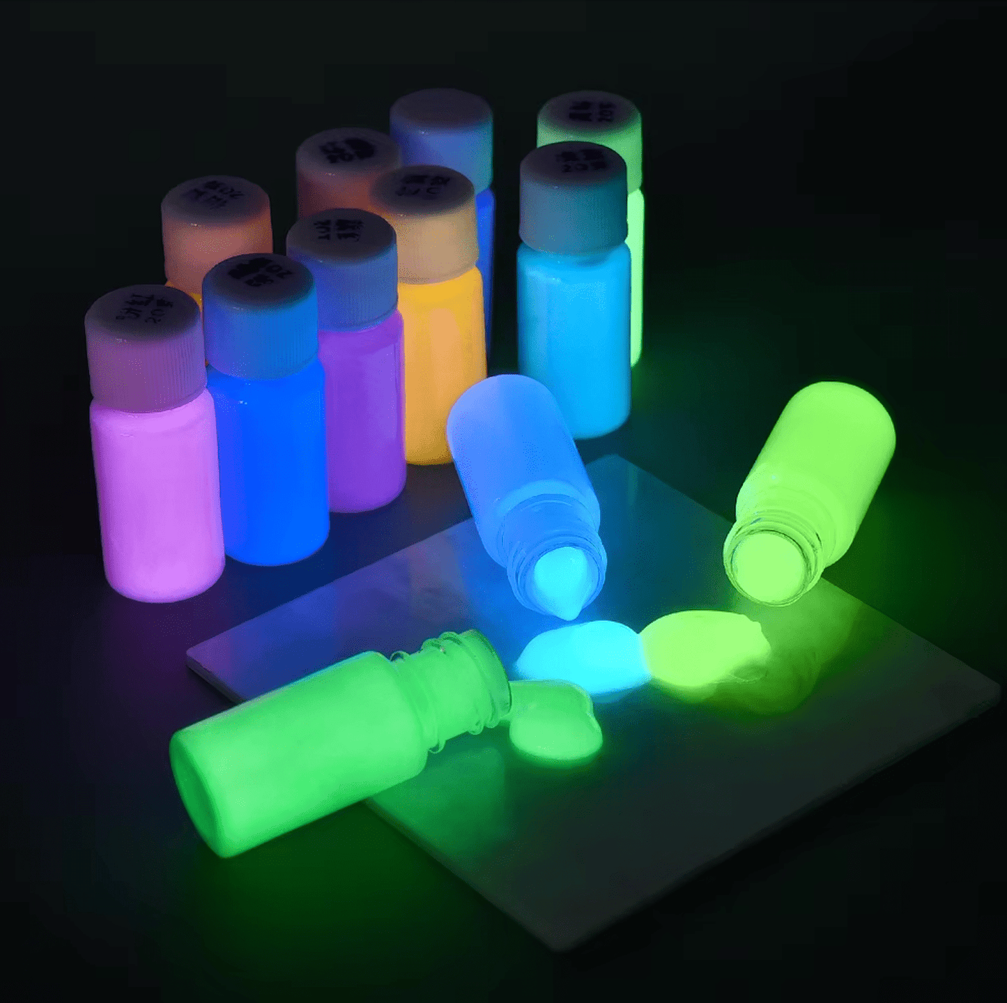 Bouteille de peinture fluorescente - Moshibear