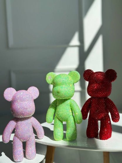Ours en Strass Cristal à Coller – Figurine Étincelante pour Décoration - Moshibear