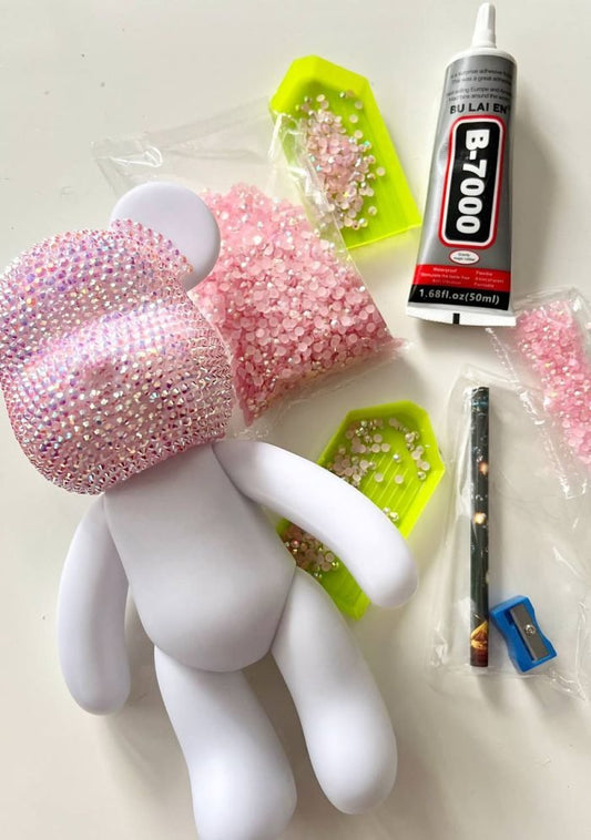 Ours en Strass Cristal à Coller – Figurine Étincelante pour Décoration - Moshibear