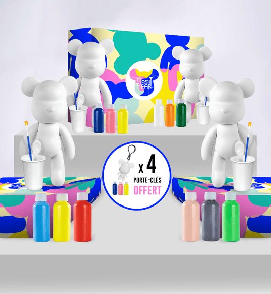 Pack Moshibear Family | x4 PORTE - CLÉS OFFERT - Moshibear