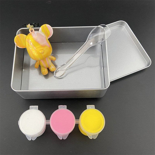 Porte - clés Moshibear Blanc/Rose/Jaune - Moshibear